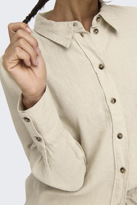Jacqueline de Yong jdysay l/s linen loose shirt wvn no